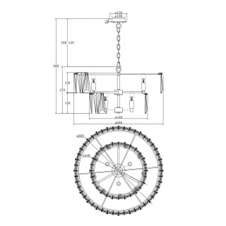 Подвесной светильник Maytoni MOD043PL-12CH-foto2