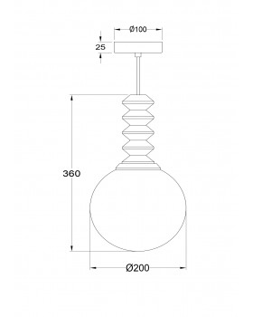 Подвесной светильник Maytoni P150PL-01BG-foto4