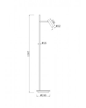 Напольный светильник (торшер) Maytoni Z010FL-L8W3K-foto2