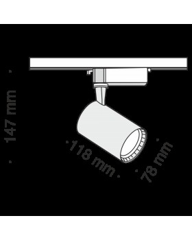 Трековый светильник Technical TR003-1-12W3K-B-foto6
