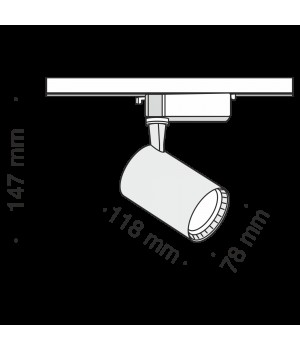 Трековый светильник Technical TR003-1-12W3K-B-foto6