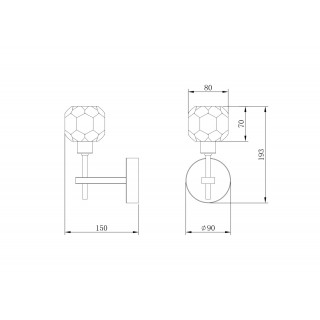 Настенный светильник (бра) Freya FR5114WL-01BZ-foto6