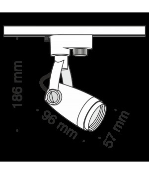 Трековый светильник Technical TR001-1-GU10-B-foto3