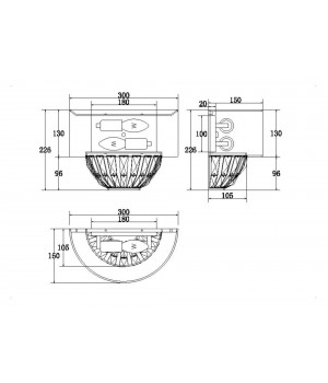 Настенный светильник (бра) Maytoni H021WL-02CH-foto2
