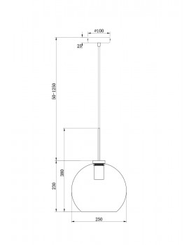 Подвесной светильник Freya FR8003PL-01B-foto2