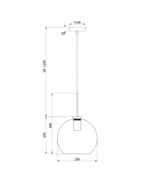 Подвесной светильник Freya FR8003PL-01B-foto2