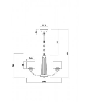 Люстра Freya FR5003PL-05B-foto2
