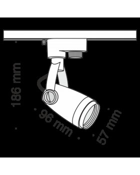 Трековый светильник Technical TR001-1-GU10-W-foto3