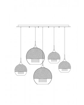 Подвесной светильник Maytoni P140-PL-170-5-G-foto7