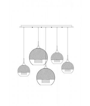 Подвесной светильник Maytoni P140-PL-170-5-G-foto7