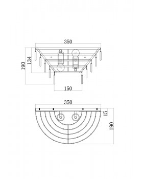 Настенный светильник (бра) Maytoni MOD130WL-02G-foto2