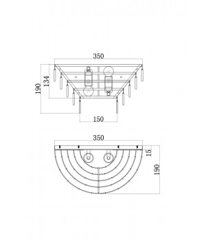 Настенный светильник (бра) Maytoni MOD130WL-02G-foto2
