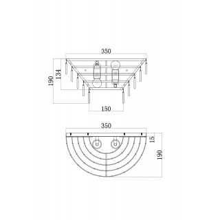 Настенный светильник (бра) Maytoni MOD130WL-02G-foto2