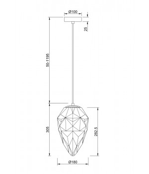 Подвесной светильник Maytoni P052PL-01BL-foto4