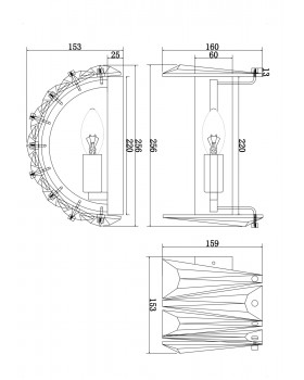 Настенный светильник (бра) Maytoni MOD043WL-01CH-foto3