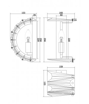 Настенный светильник (бра) Maytoni MOD043WL-01CH-foto3