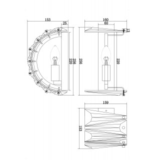 Настенный светильник (бра) Maytoni MOD043WL-01CH-foto3