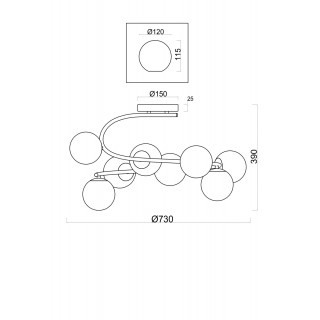 Люстра Freya FR5013PL-08CH-foto2