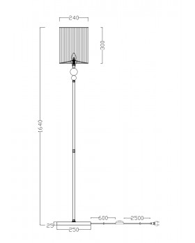 Напольный светильник (торшер) Freya FR5093FL-01CH-foto2