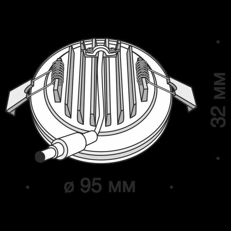 Встраиваемый светильник Technical DL2001-L12W4K