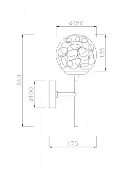Настенный светильник (бра) Maytoni MOD061WL-01BS-foto2