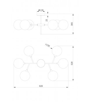 Люстра Freya FR5115PL-06BZ1-foto2