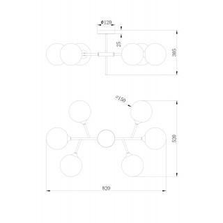 Люстра Freya FR5115PL-06BZ1-foto2