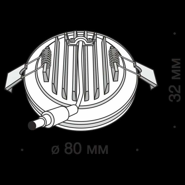 Встраиваемый светильник Technical DL2001-L7W