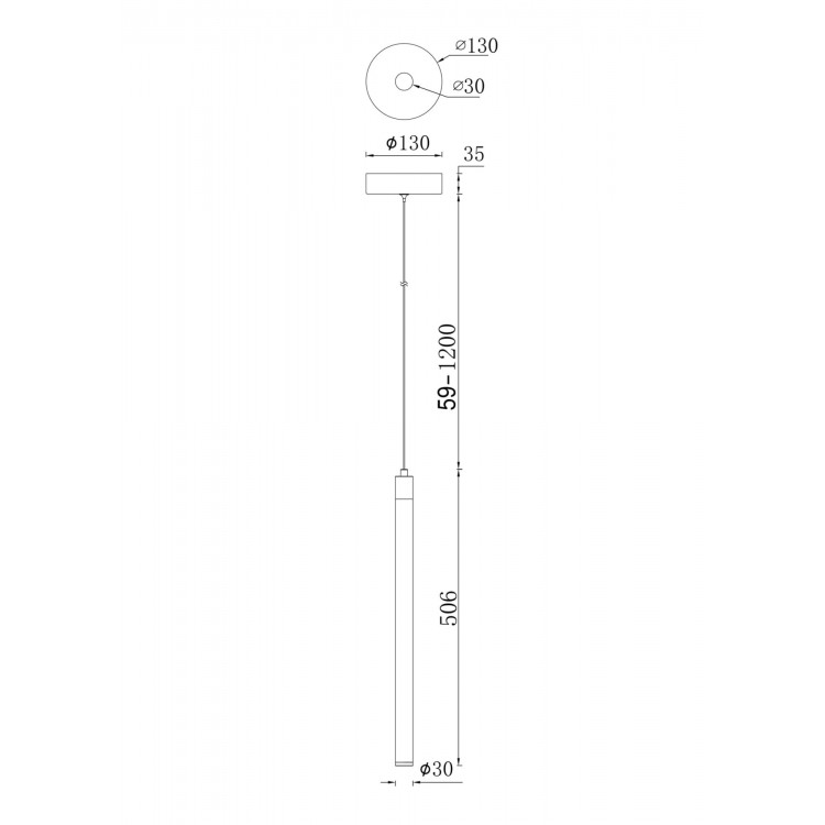 Подвесной светильник Technical P021PL-L10MG3K