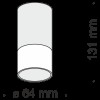 Потолочный светильник Technical C007CW-01B