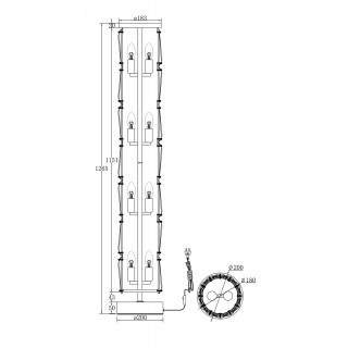 Напольный светильник (торшер) Maytoni MOD043FL-08G-foto5