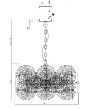 Подвесной светильник Maytoni MOD007PL-10G-foto5