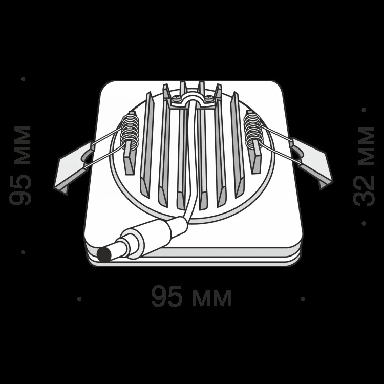 Встраиваемый светильник Technical DL2001-L12B