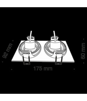 Встраиваемый светильник Technical DL024-2-02S-foto3