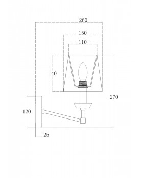Настенный светильник (бра) Maytoni MOD064WL-01N-foto2