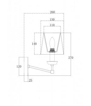 Настенный светильник (бра) Maytoni MOD064WL-01N-foto2