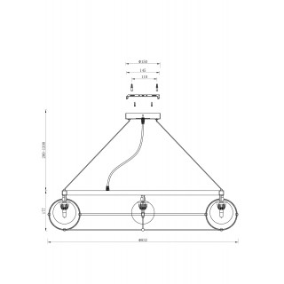 Подвесной светильник Maytoni MOD312PL-12GCH-foto7