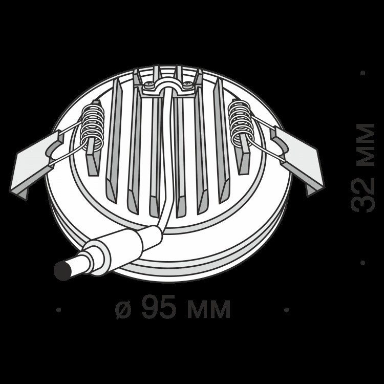 Встраиваемый светильник Technical DL303-L12B