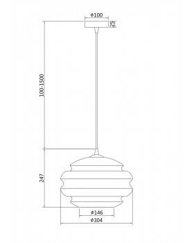 Подвесной светильник Maytoni P079PL-01BL-foto3