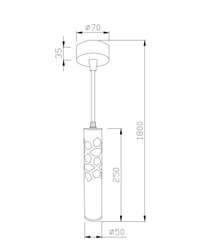 Подвесной светильник Technical P037PL-L11B4K-foto2