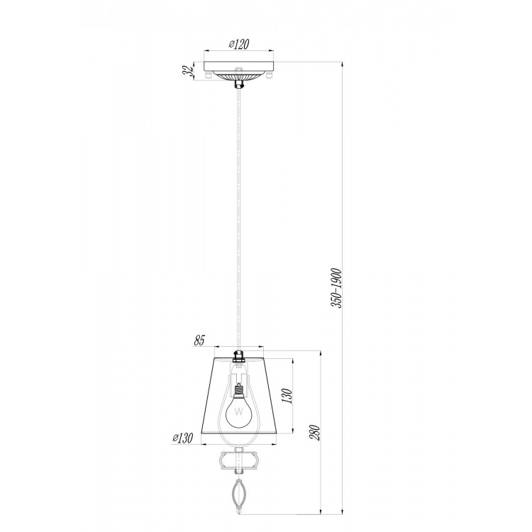 Подвесной светильник Maytoni ARM006PL-01G