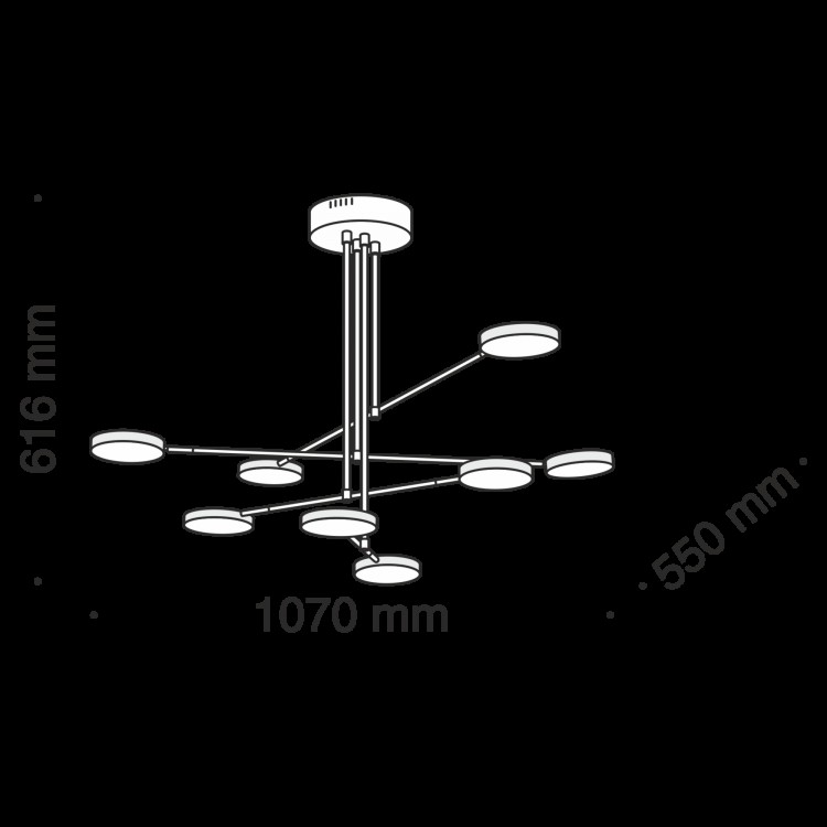 Подвесной светильник Maytoni MOD070PL-L48B3K