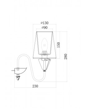 Настенный светильник (бра) Maytoni MOD078WL-01CH-foto2