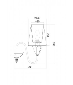 Настенный светильник (бра) Maytoni MOD078WL-01CH-foto2