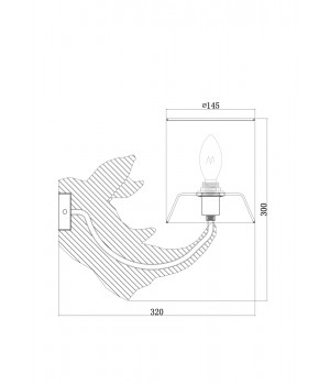 Настенный светильник (бра) Maytoni MOD470WL-01W-foto3