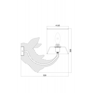 Настенный светильник (бра) Maytoni MOD470WL-01W-foto3