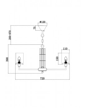Подвесной светильник Maytoni H015PL-08G-foto2