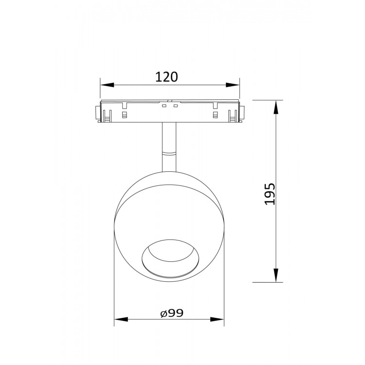 Трековый светильник Technical TR028-2-15W3K-W