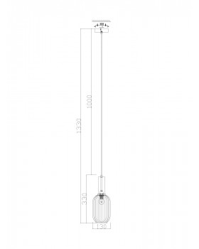 Подвесной светильник Freya FR8013PL-01AM-foto3