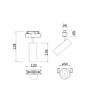 Трековый светильник Technical TR019-2-10W4K-B-foto5